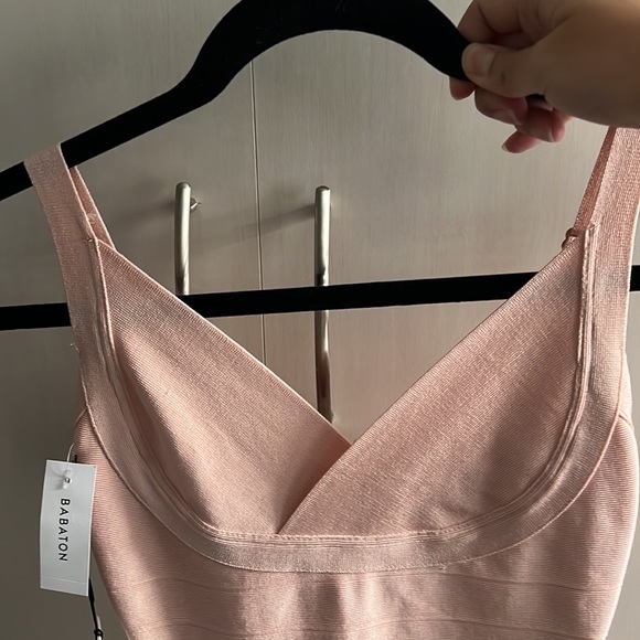 Brand new with tag Aritzia Ten by Babaton pink bandage dress size XS - Picture 7 of 9